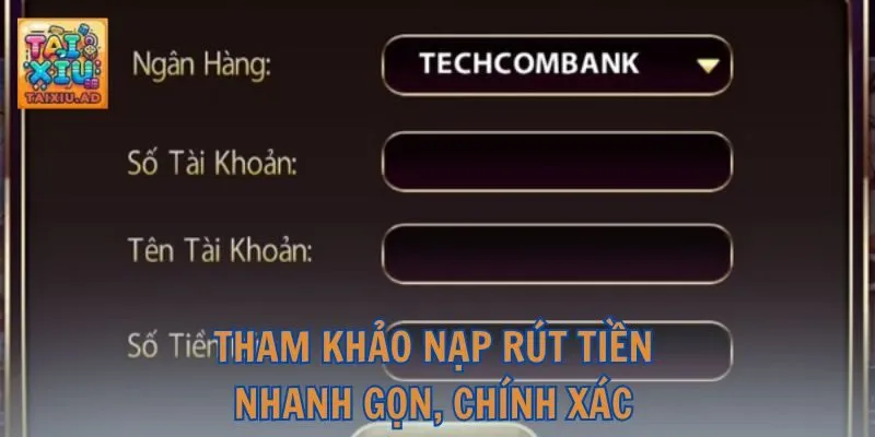 Tham khảo nạp rút tiền nhanh gọn, chính xác cho tân binh