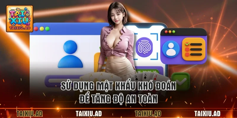 Sử dụng mật khẩu khó đoán để tăng độ an toàn