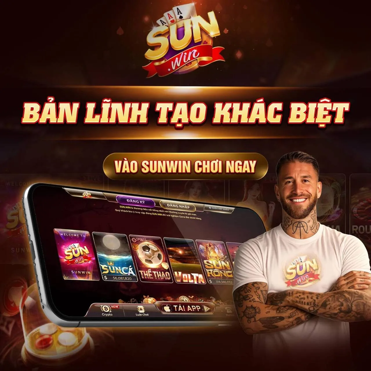 Chiến dịch Sergio Ramos hợp tác Sunwin quy mô lớn